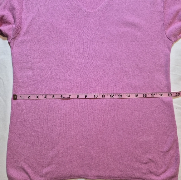 Talbots Petites Soft Pink V-Neck Sweater - Size LP - Picture 4 of 8
